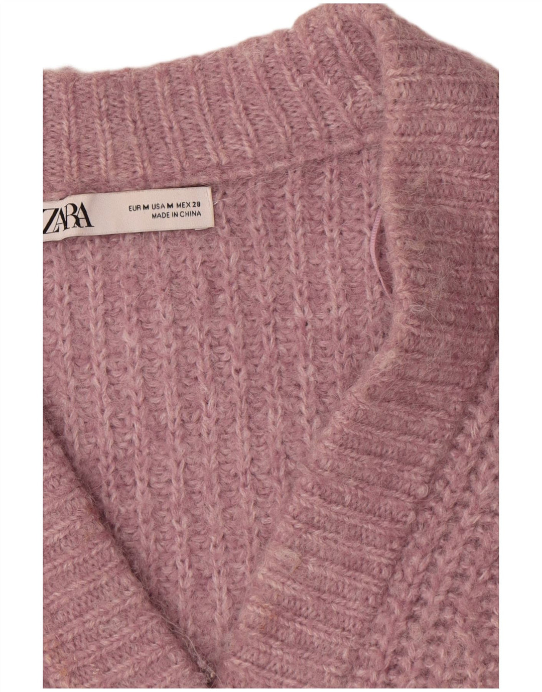 Zara Damen-Strickjacke in Übergröße, Gr. 14, Mittelrosa, Polyester