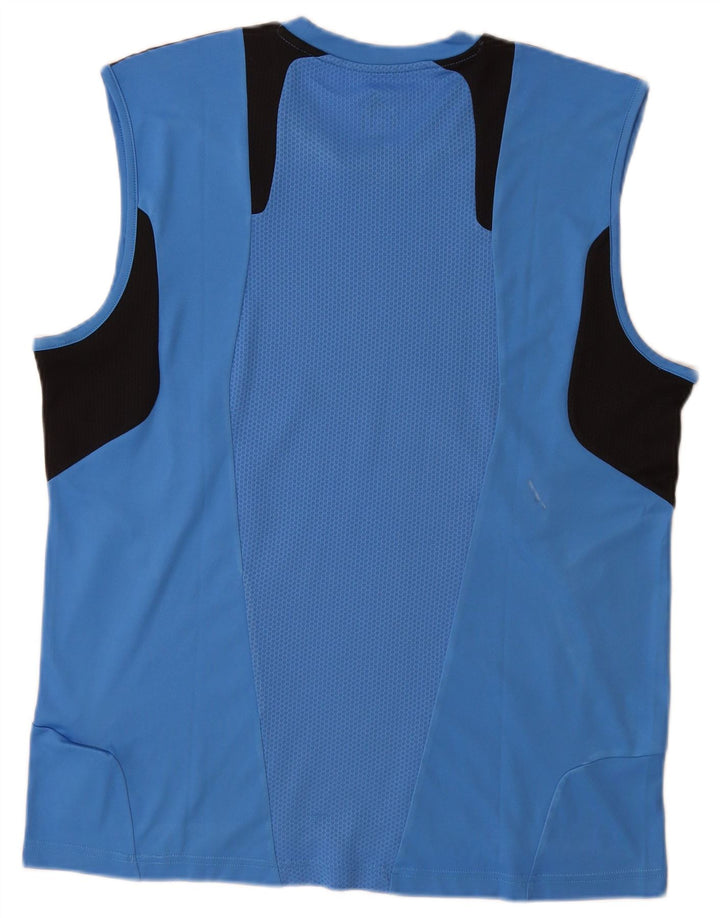 Adidas Herren Climacool Weste Top Large Blau Colourblock Polyester