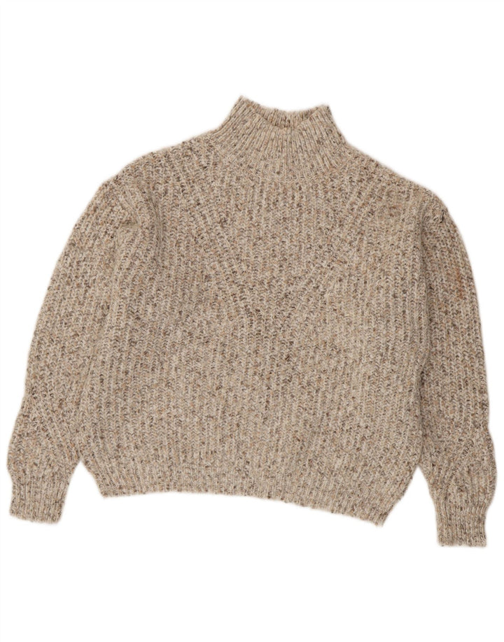 Marks & Spencer Rollkragenpullover für Damen, Gr. 14, Mittelbeige