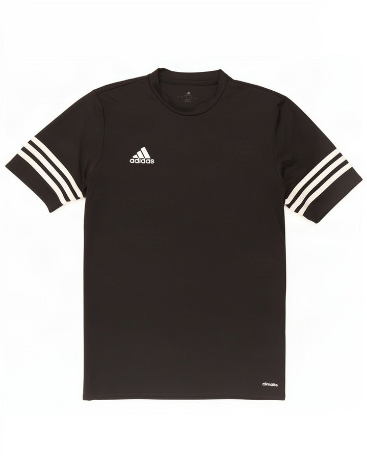 Adidas Herren Climalite T-Shirt Top Small Schwarz Polyester
