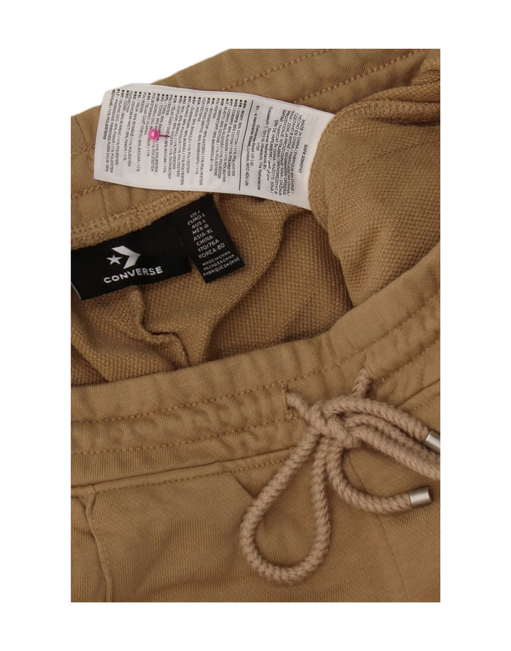 Converse Damen-Trainingshose, UK 16, Größe L, Beige, Baumwolle