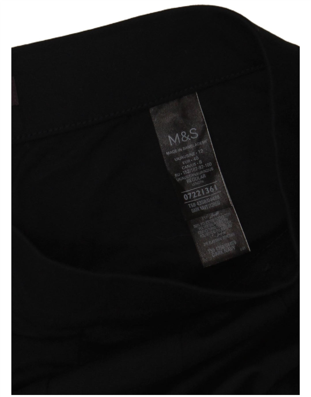 Marks & Spencer Damen-Trainingshose, UK 12, mittlere marineblaue Viskose