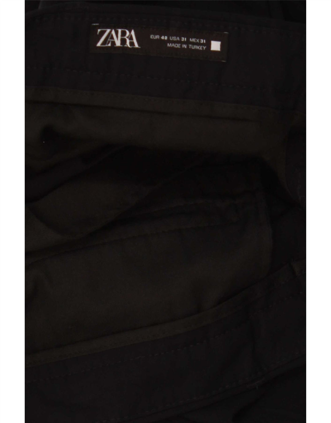 Zara Slim Chino-Hose für Herren, EU 40, M, B31, L29, Schwarz