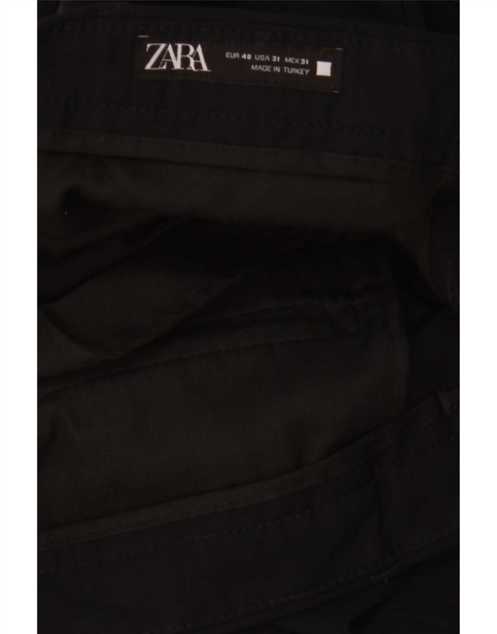 Zara Slim Chino-Hose für Herren, EU 40, M, B31, L29, Schwarz