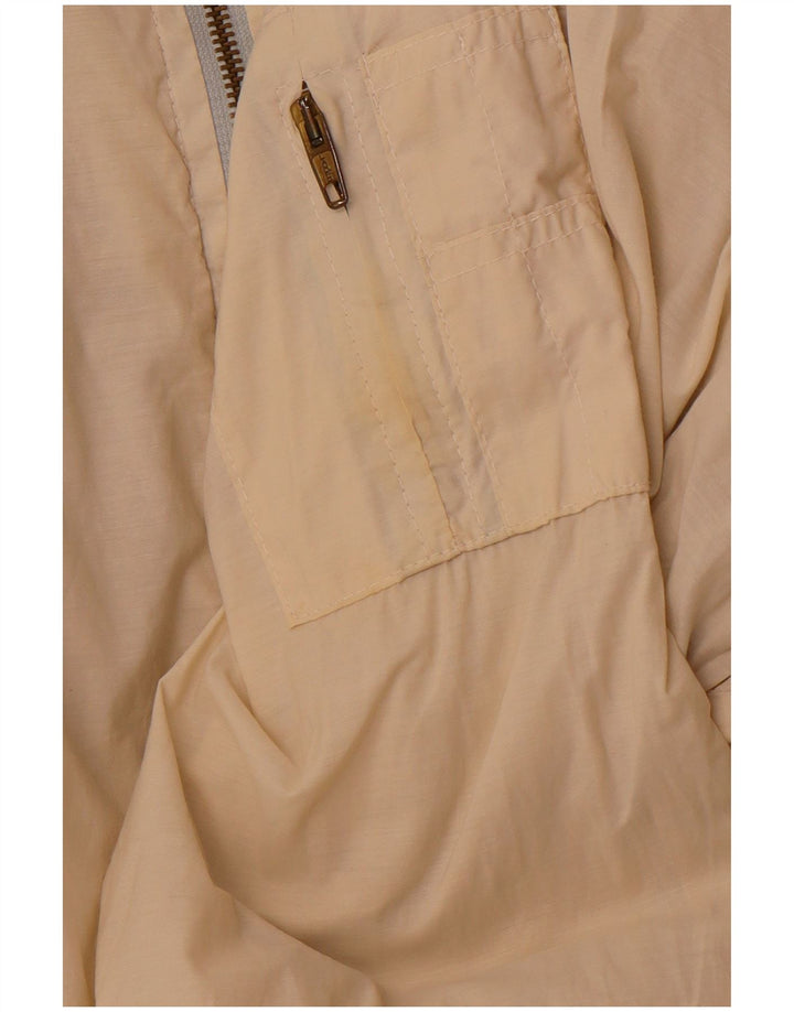 QUARRY Herren Graphic Reversible Jacke UK 42 XL Off White Cotton