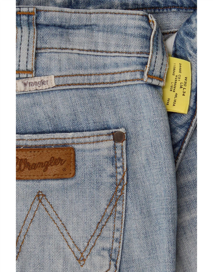 WRANGLER Womens Lia Slim Jeans W30 L34 Blue Cotton Vintage Wrangler and Second-Hand Wrangler from Messina Hembry 