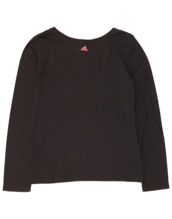 Adidas Damen Graphic Top Langarm UK 8/10 Small Schwarz