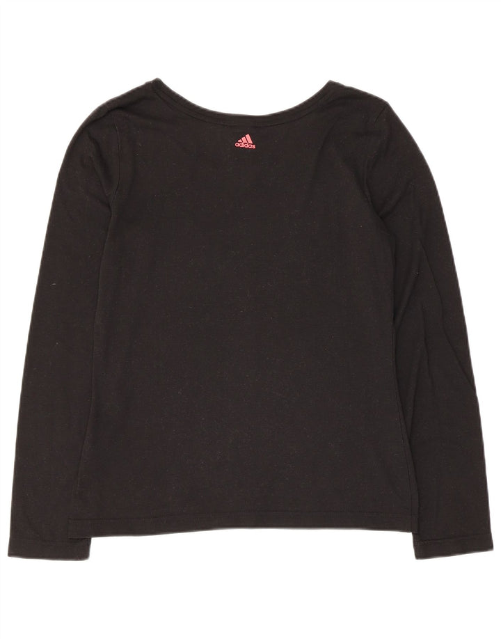 Adidas Damen Graphic Top Langarm UK 8/10 Small Schwarz