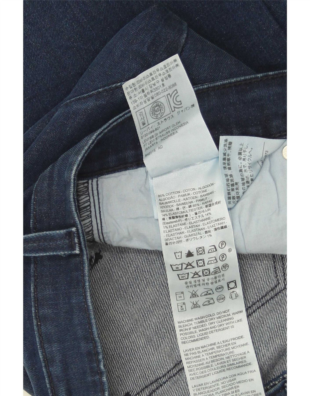 Levi's Damen-Jeans mit niedriger Taille, gerade, W29, L32, blaue Baumwolle