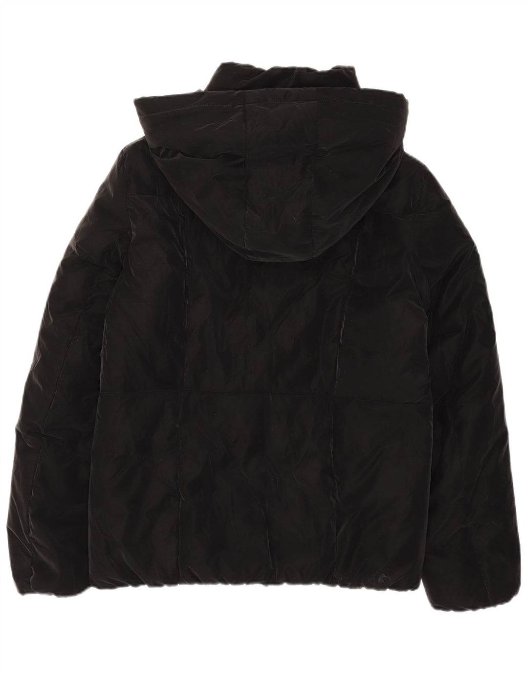 Guess Wattierte Damenjacke mit Kapuze, UK 12, Mittelschwarz, Polyester