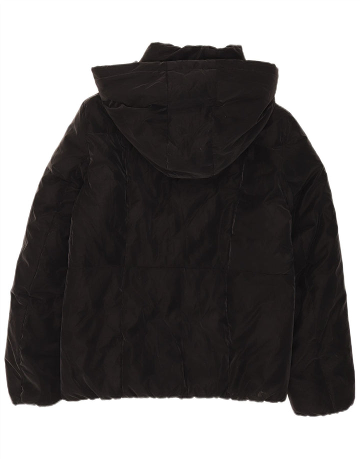 Guess Wattierte Damenjacke mit Kapuze, UK 12, Mittelschwarz, Polyester