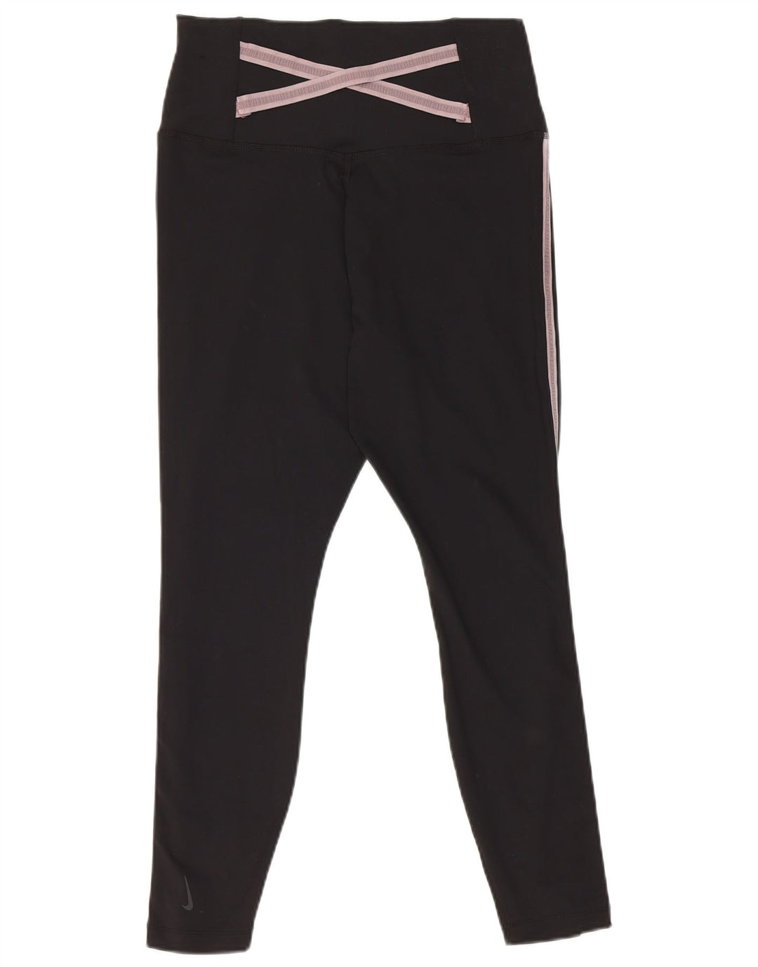 Nike Damen Leggings UK 14 Large Schwarz Polyester