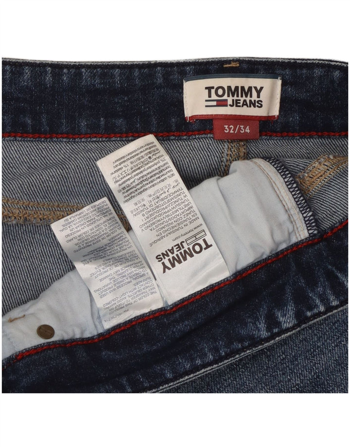 Tommy Hilfiger Herren Slim Jeans W32 L31 Blaue Baumwolle