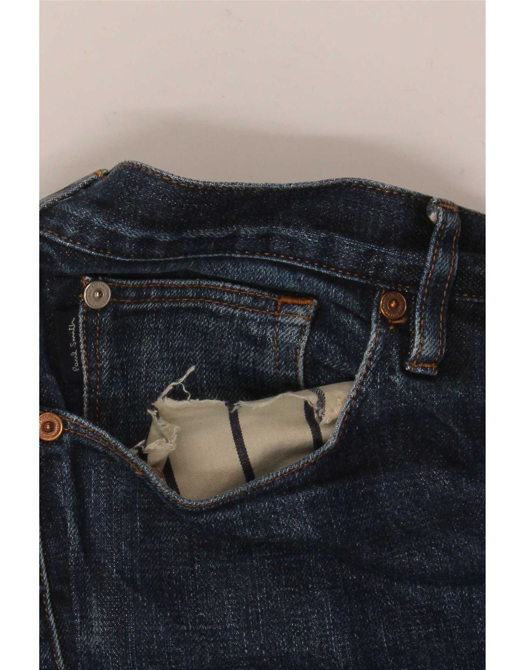 Paul Smith Herren Slim Jeans W36 L32 Blaue Baumwolle