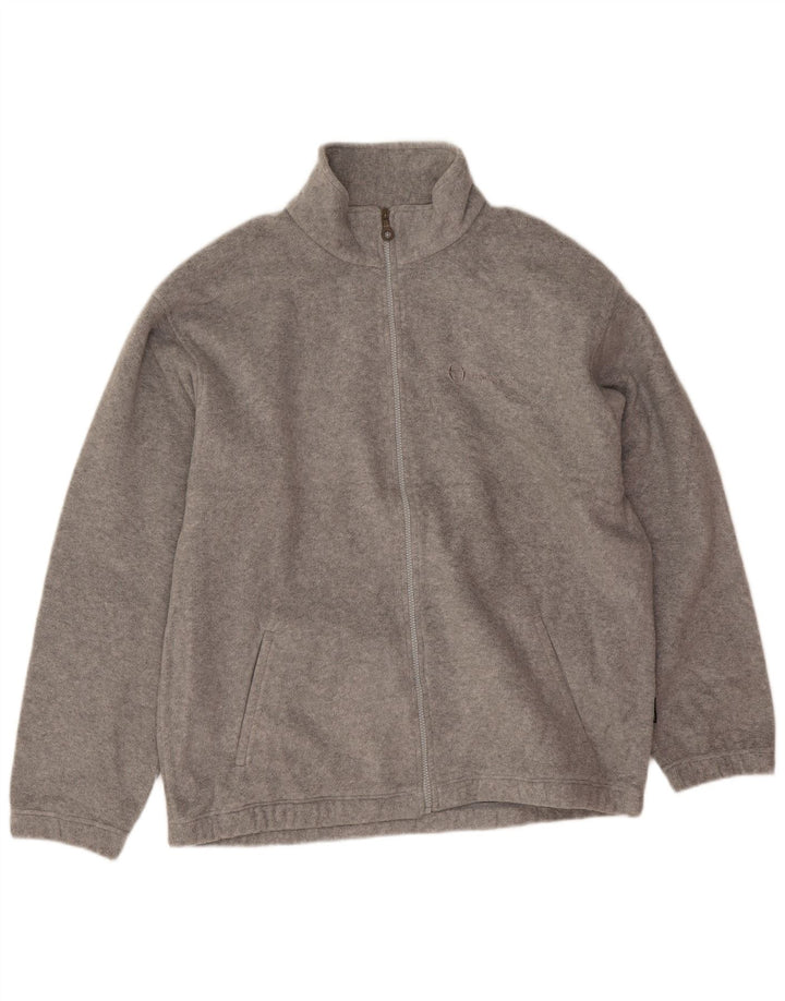 Sergio Tacchini Herren Fleecejacke UK 42 XL Grau meliert