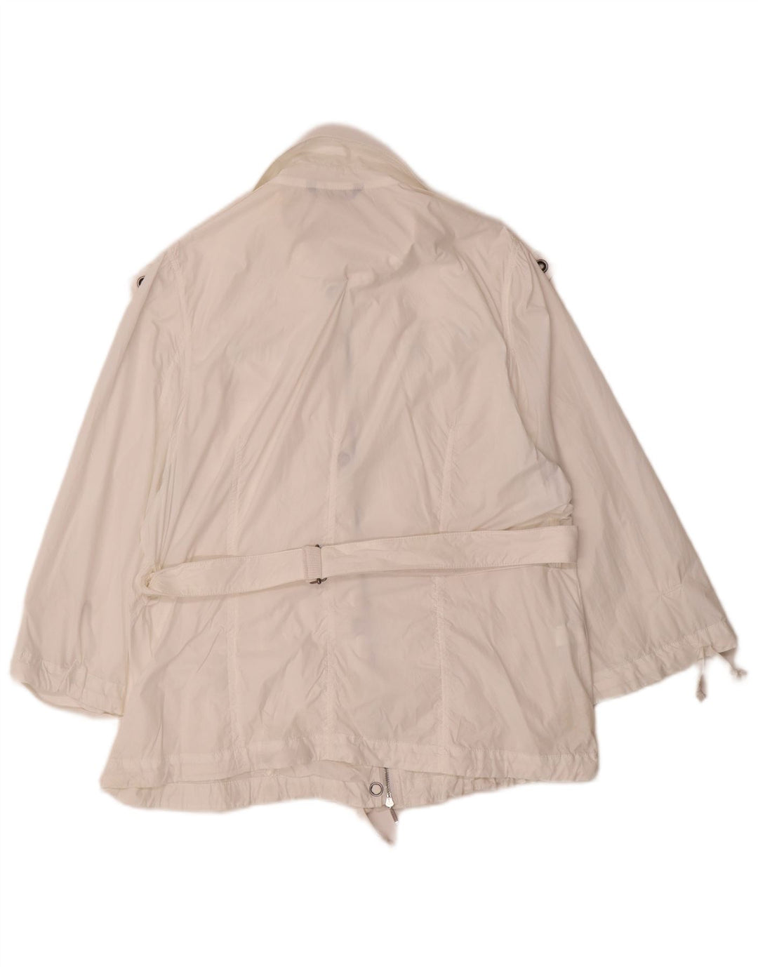 Stefanel Damen Bomberjacke EU 38 Mittelweißes Nylon