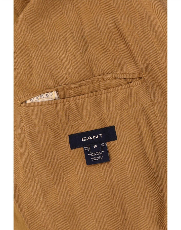 Gant Herren-Blazer mit 2 Knöpfen, IT 50, großes braunes Leinen