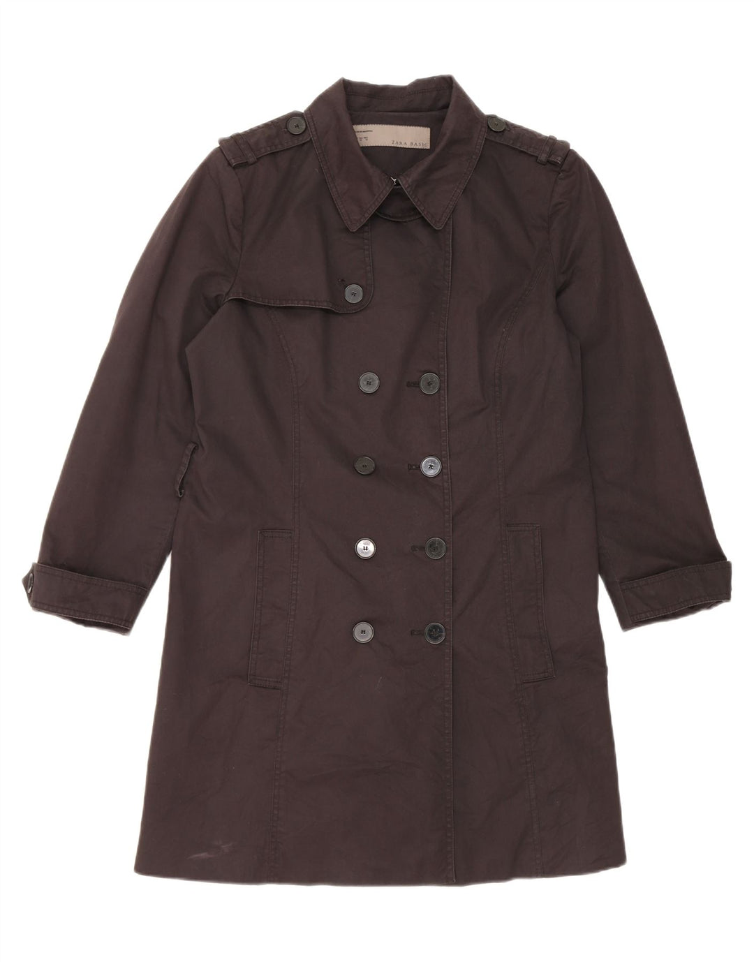 Zara Damen Trenchcoat UK 18 XL Schwarz