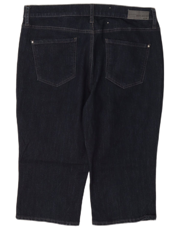 Dkny Damen Ludlow Bermuda Denim Shorts US 8 Medium W30 L16 Marineblau