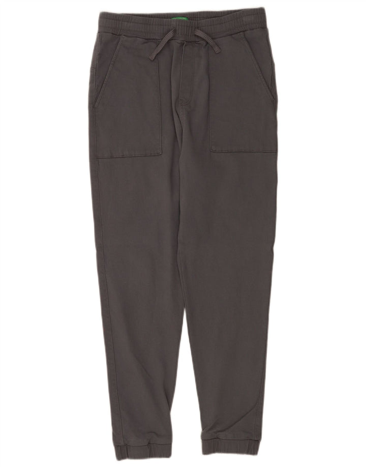 Benetton Damen Jogger-Chinohose W30 L26 Grau