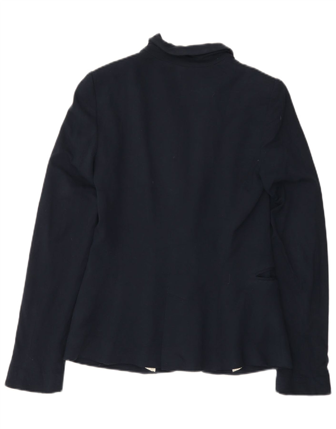 Zara Damen 1-Knopf-Blazerjacke UK 10 Small Marineblau