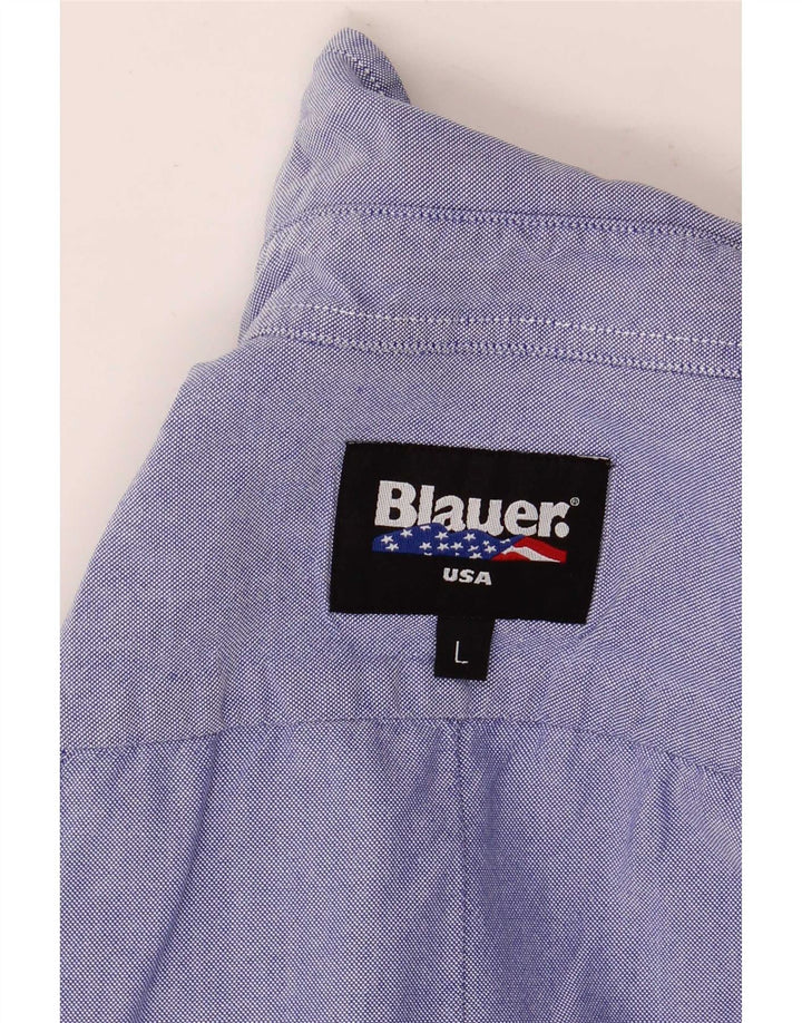 Blauer Womens Graphic Military Shirt UK 16 Large Blau