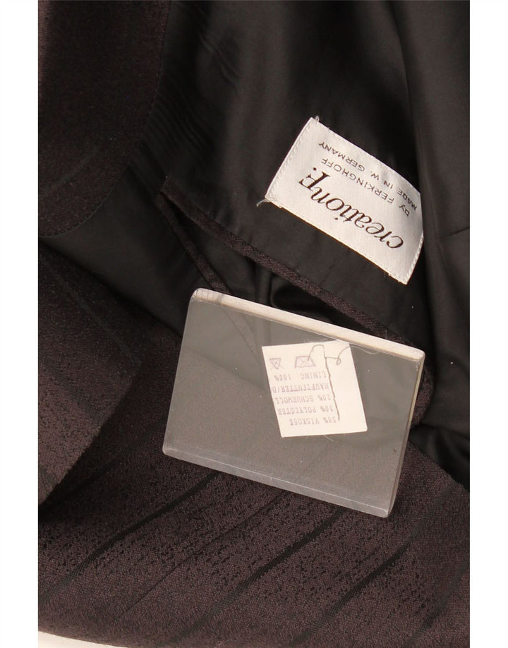 Ferkinghoff Zweireihiger Damen-Blazer, Gr. 20, 2XL, Grau, Nadelstreifen