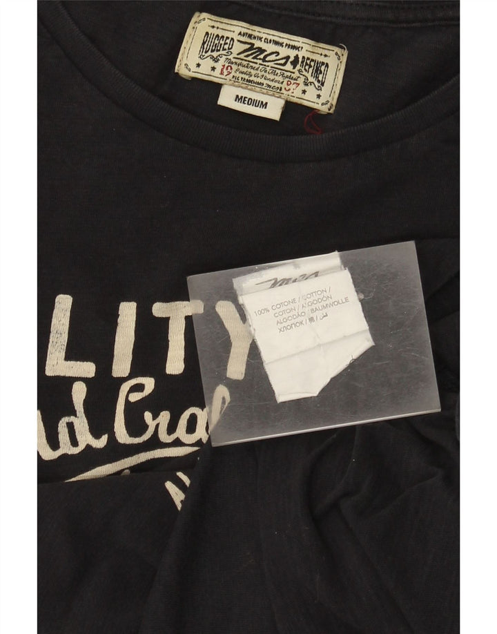 Marlboro Classics Herren-T-Shirt mit Grafik, mittlere Marineblau-Baumwolle
