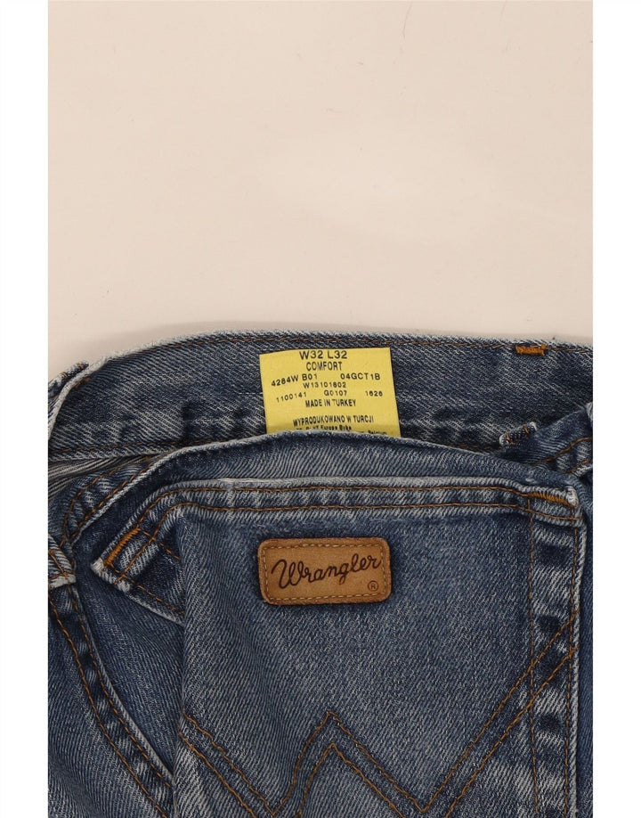 WRANGLER Mens Straight Jeans W32 L32 Blue Cotton Vintage Wrangler and Second-Hand Wrangler from Messina Hembry 