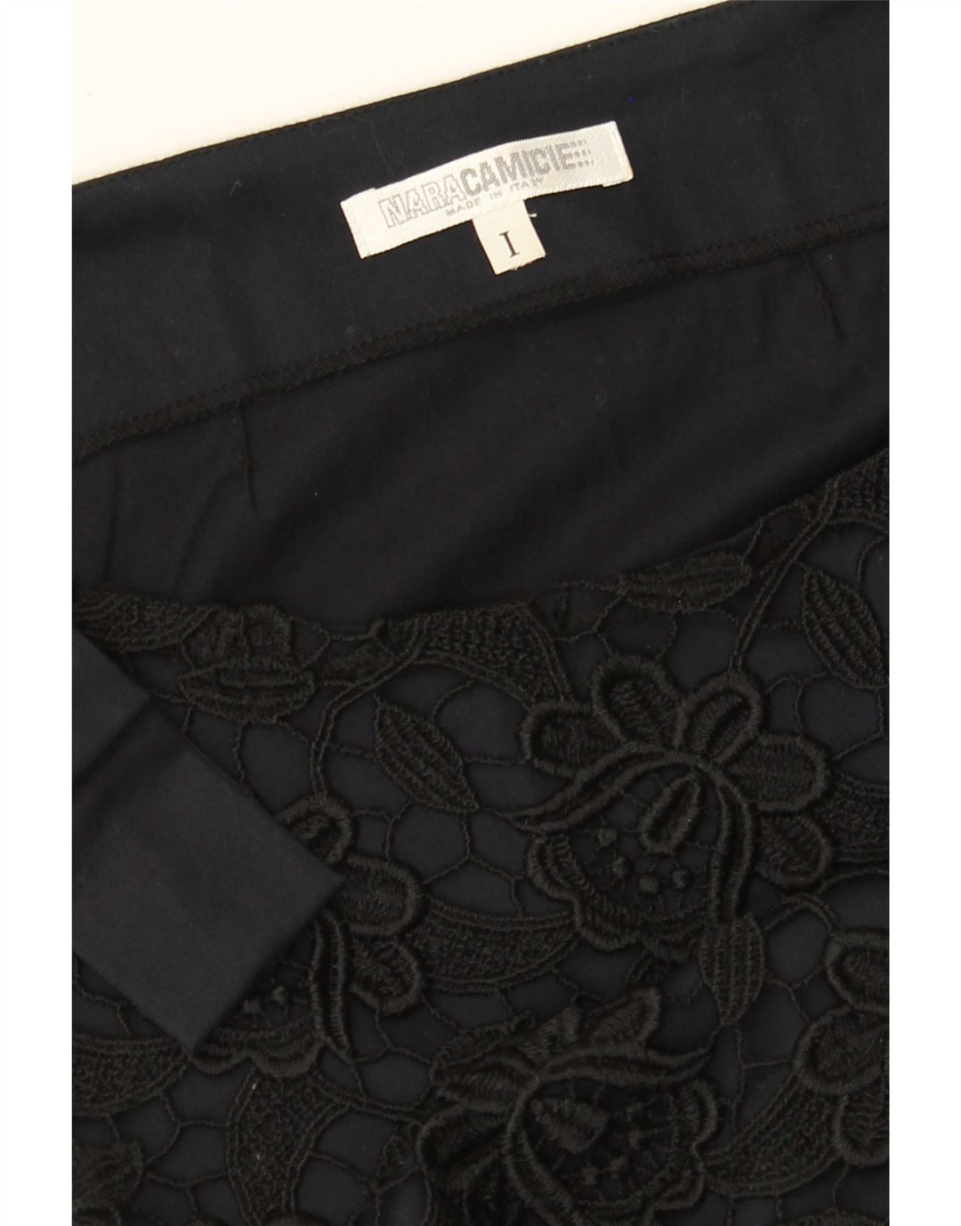 NARACAMICIE Womens Sleeveless Blouse Top UK 8 Small Black Floral