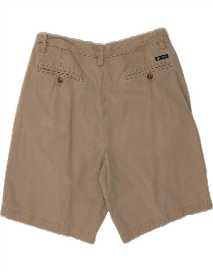 CHAPS Mens Chino Shorts W33 Medium  Beige Cotton Vintage Chaps and Second-Hand Chaps from Messina Hembry 