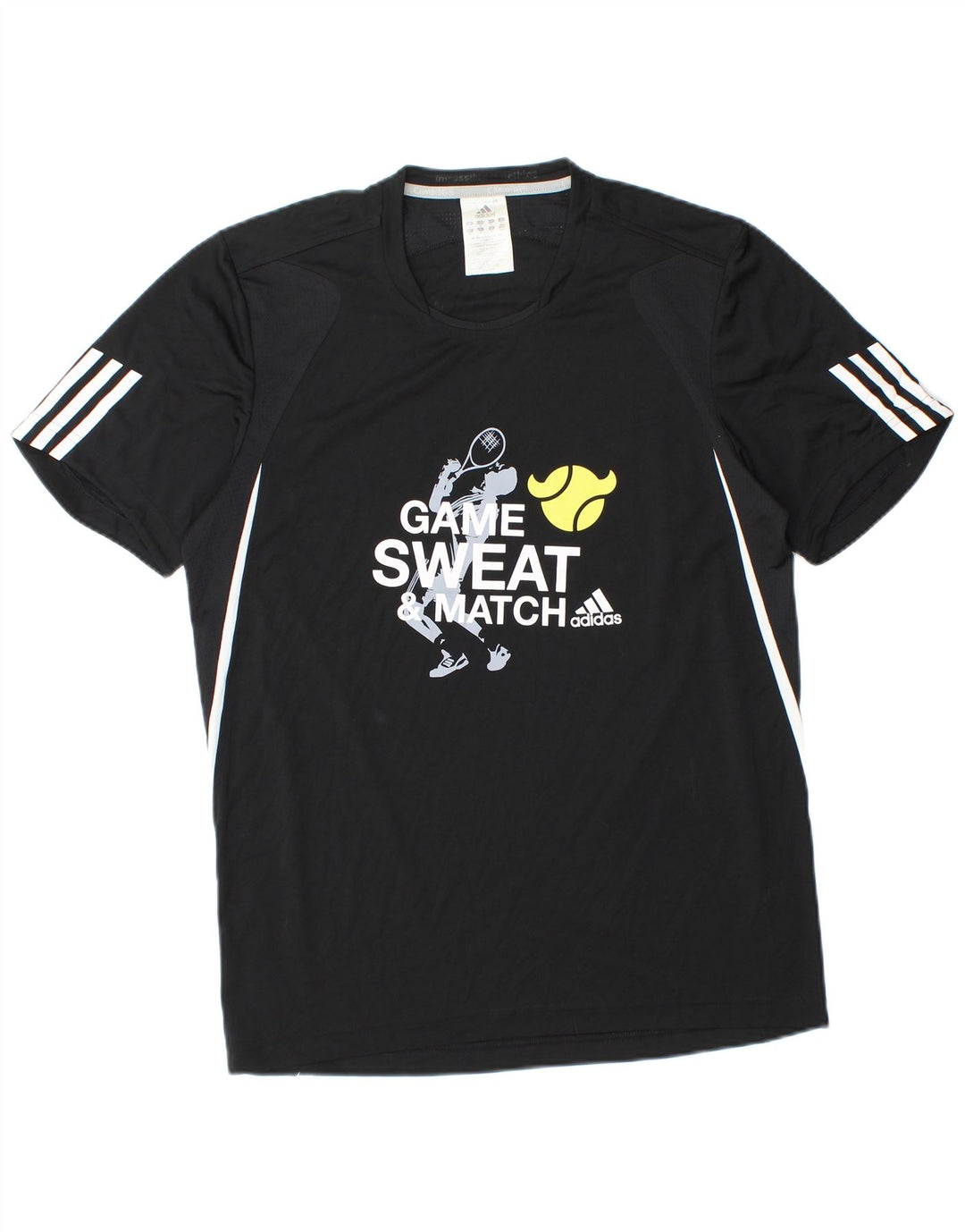 Adidas Herren Clima 365 Graphic T-Shirt Top Medium Schwarz Polyester