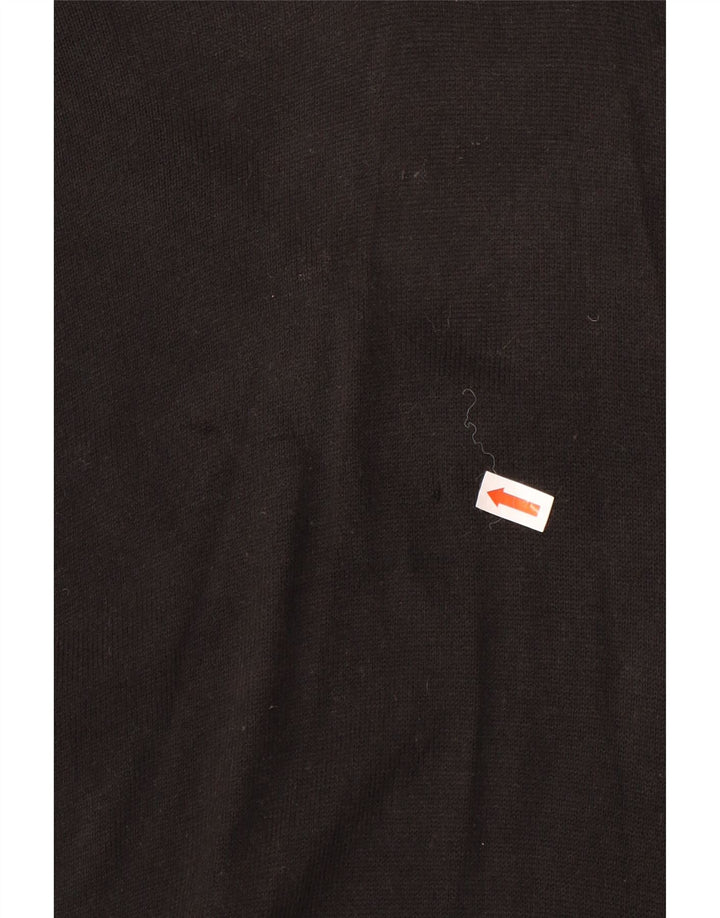Nautica Herren-Pullover mit V-Ausschnitt, groß, aus schwarzer Baumwolle