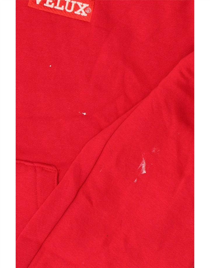 Russell Athletic Herren-Kapuzenpullover mit Reißverschluss, mittelrote Baumwolle