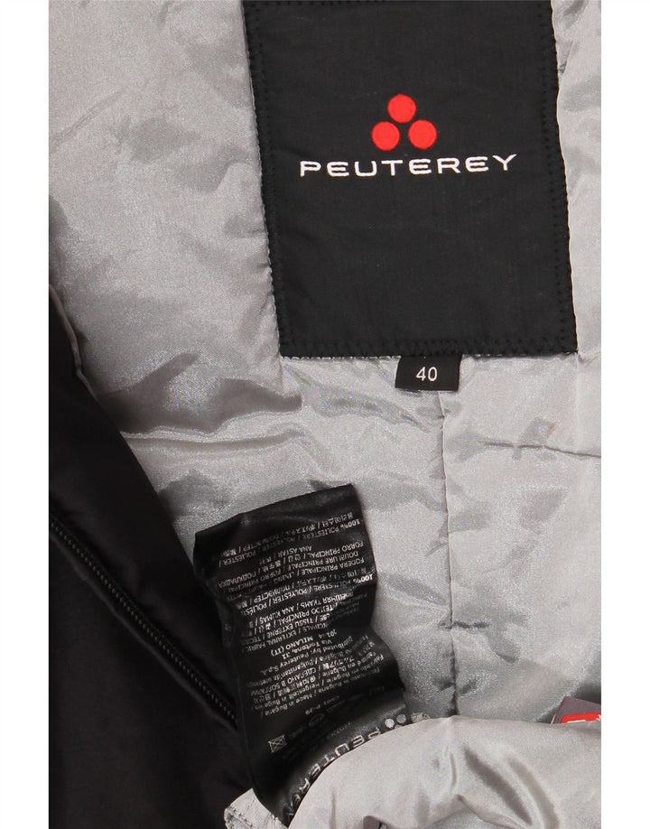PEUTEREY Wattierte Damenjacke mit Kapuze IT 40 Small Schwarz Polyester