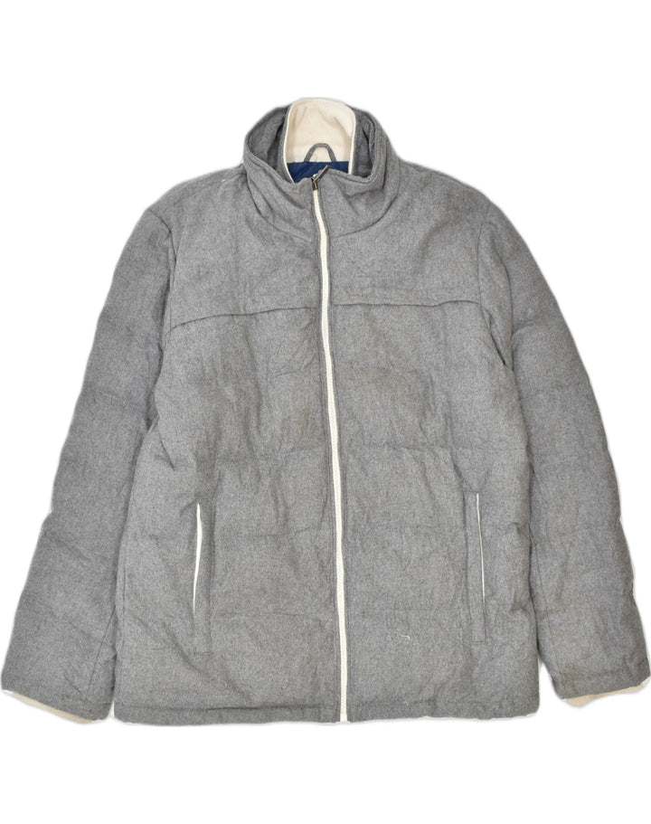 GUESS Mens Padded Jacket UK 44 2XL Grey Polyester Winter | Vintage | Thrift | Second-Hand | Used Clothing | Messina Hembry 