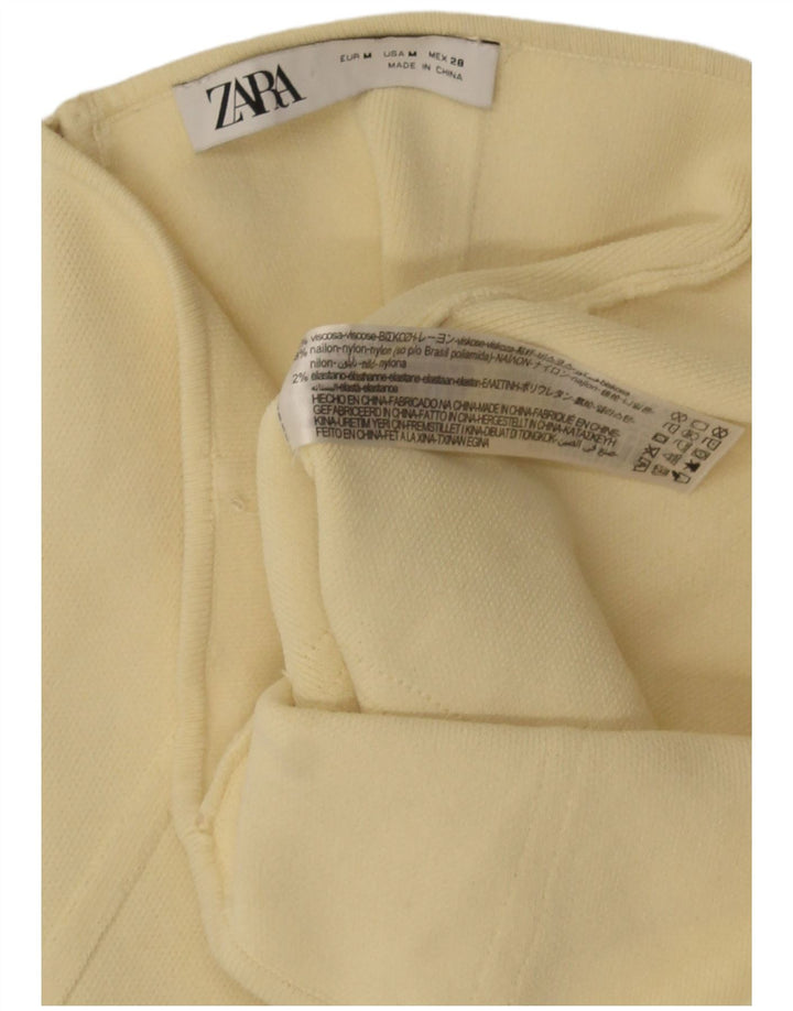 Zara Trägerloses Korsett-Top für Damen, UK 12, mittelgelbe Viskose