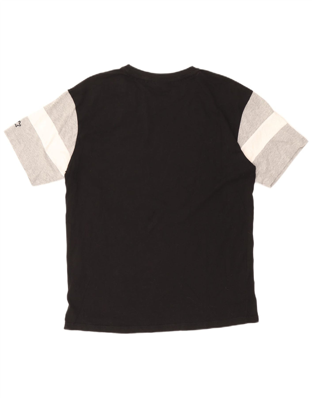 STARTER Herren-T-Shirt mit Grafik, Größe S, Schwarz, Colourblock-Baumwolle