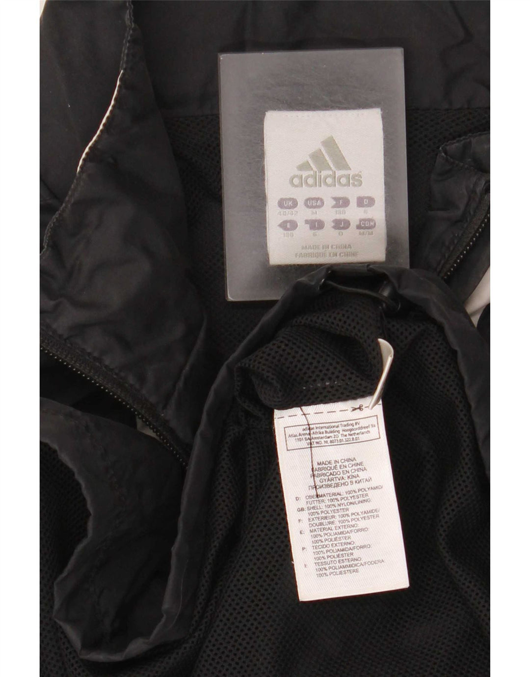 Adidas Herren Pullover Trainingsanzug Top UK 40/42 Medium Schwarz Colourblock