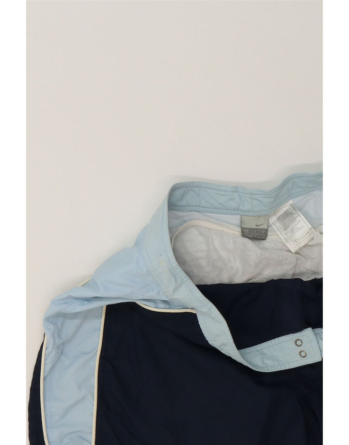 NIKE Mens Swimming Shorts Large  Navy Blue Colourblock Nylon Vintage Nike and Second-Hand Nike from Messina Hembry 