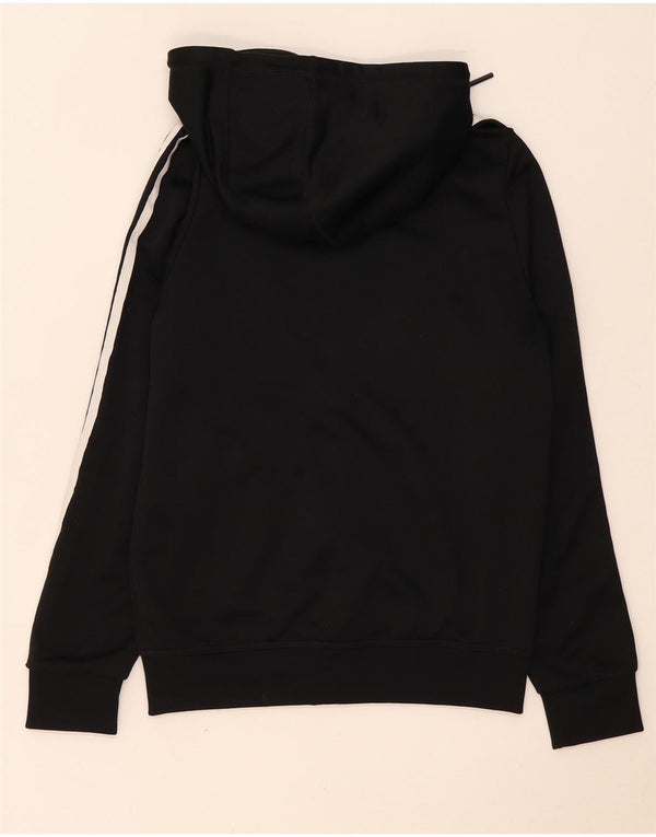 Adidas Damen Zip Hoodie Pullover UK 10 Small Schwarz Polyester