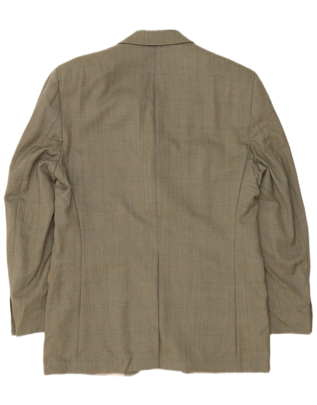Izod Herren-Blazer mit 3 Knöpfen, UK 38, mittelgrüne Wolle mit Fischgrätenmuster