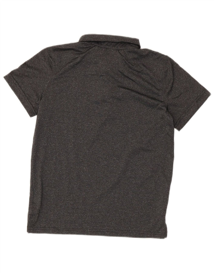 Puma Poloshirt für Jungen, 10–11 Jahre, mittelgrau geflecktes Polyester