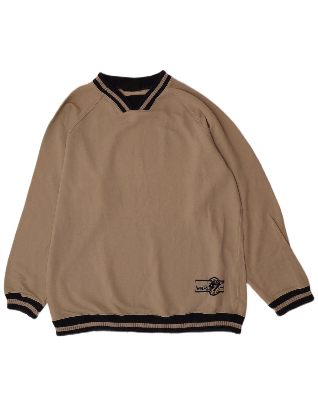 Wrangler Herren-Sweatshirt-Pullover, große beige Baumwolle