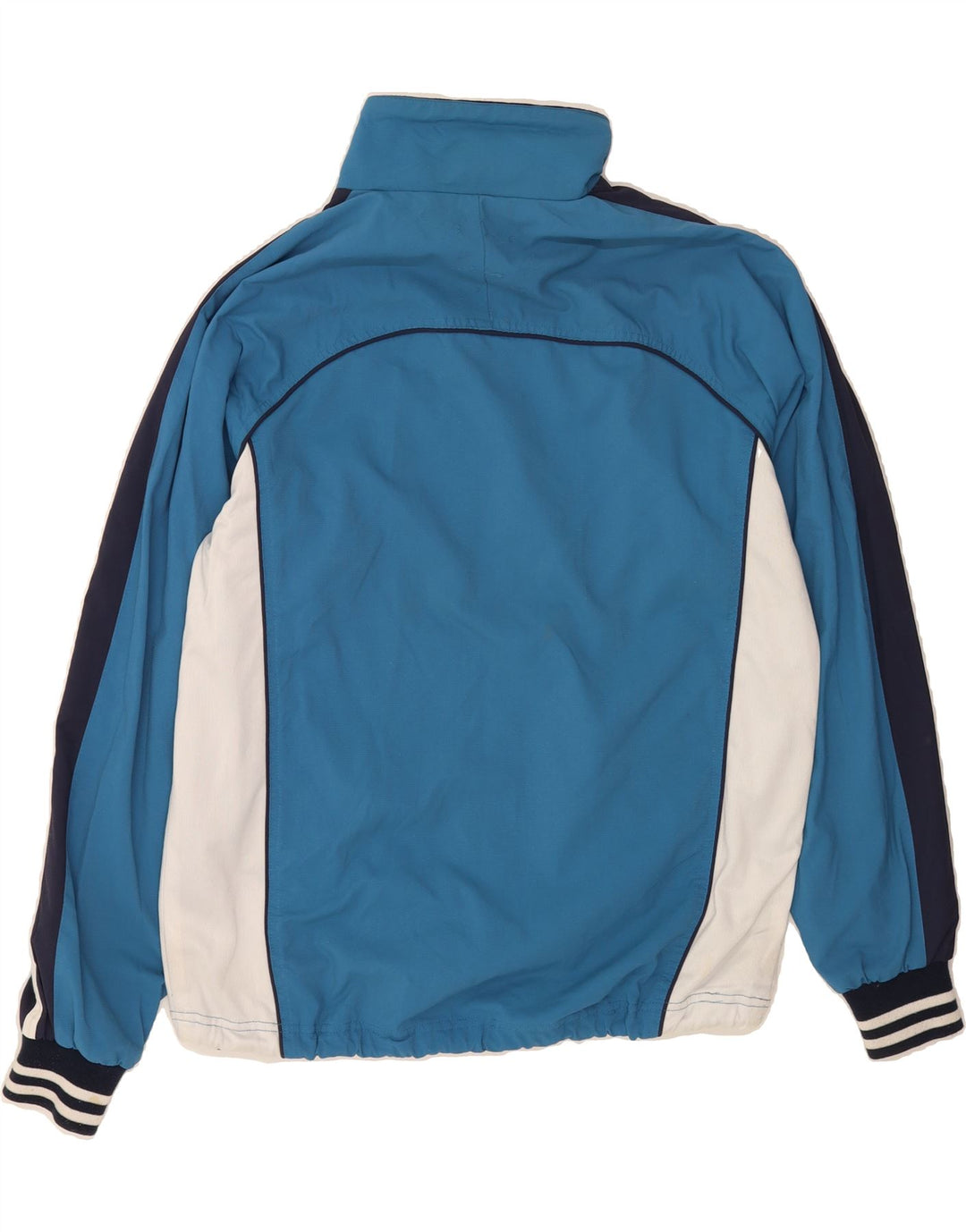 ASICS Mens Tracksuit Top Jacket Medium Blue Colourblock Polyester Vintage Asics and Second-Hand Asics from Messina Hembry 