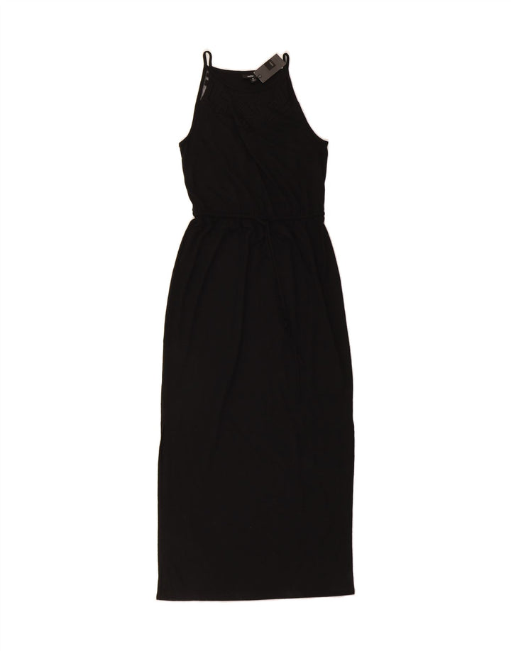 MOSSIMO Womens Sleeveless Maxi Dress UK 10 Small Black Polyester Vintage Mossimo and Second-Hand Mossimo from Messina Hembry 