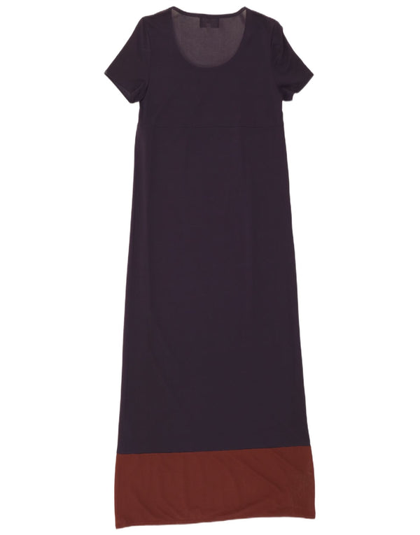 Les Copains Blue Eagle Maxikleid für Damen, IT 42, mittleres Marineblau, Farbblock