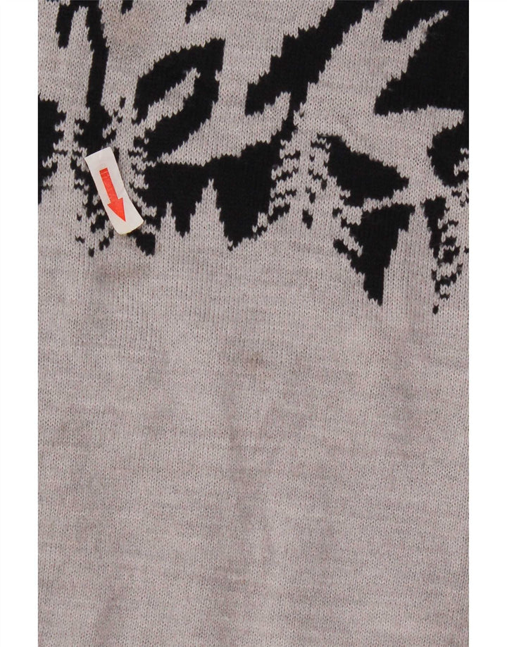 Marks & Spencer Herren-Pullover mit Rundhalsausschnitt, Größe L, Grau, Farbblock
