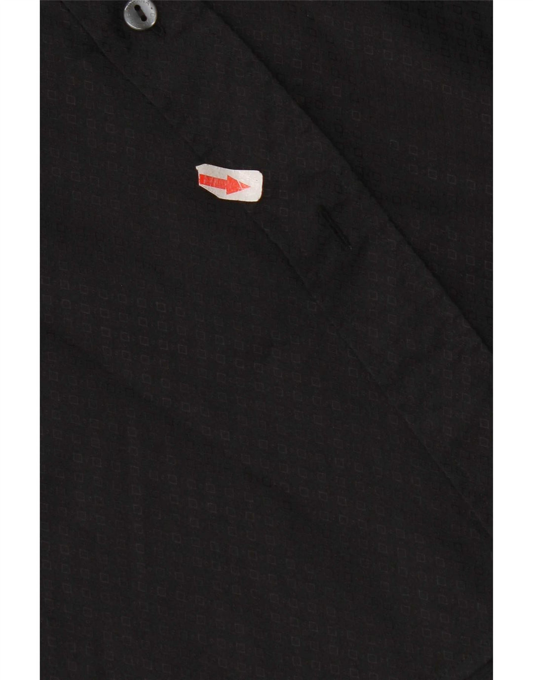 Dolce & Gabbana Herrenhemd Größe 41 16 Große schwarze geometrische Baumwolle