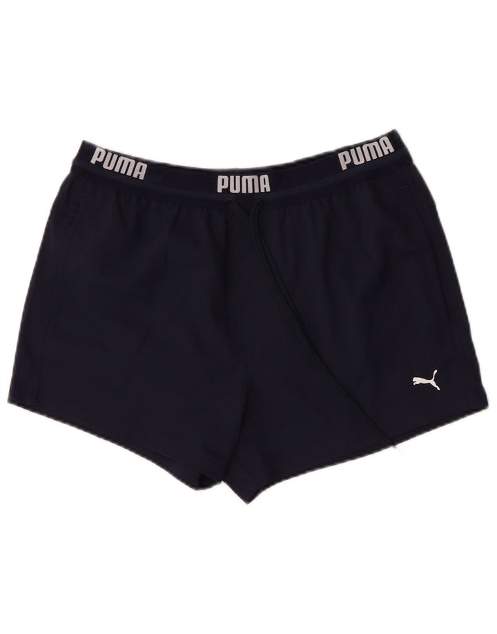 Puma Herren Graphic Sport Shorts Medium Marineblau Polyester